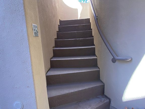 Private stairs to upper level