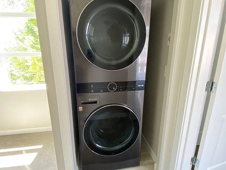 Latest Wifi enabled LG washer and dryer that can be controlled by app.