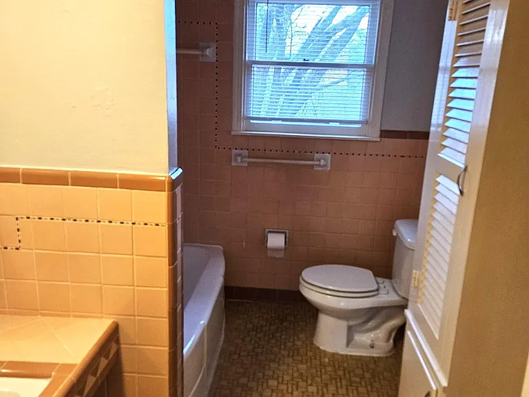 Main Bathroom w/Built-in Cabinet
