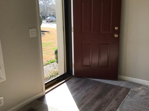 Front entry in living room