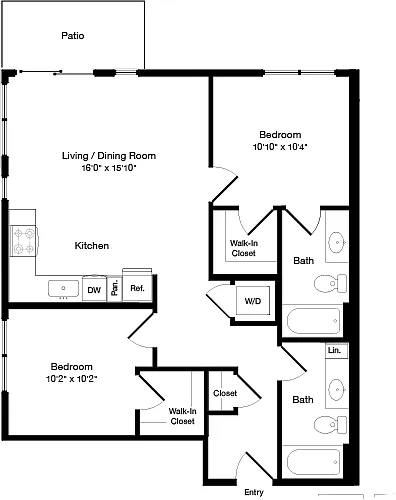 Floor plan B1 East- Floor 2