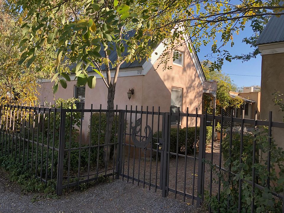 Gated entrance from parking lot