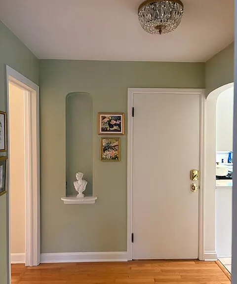 Side entrance to unit off the driveway
