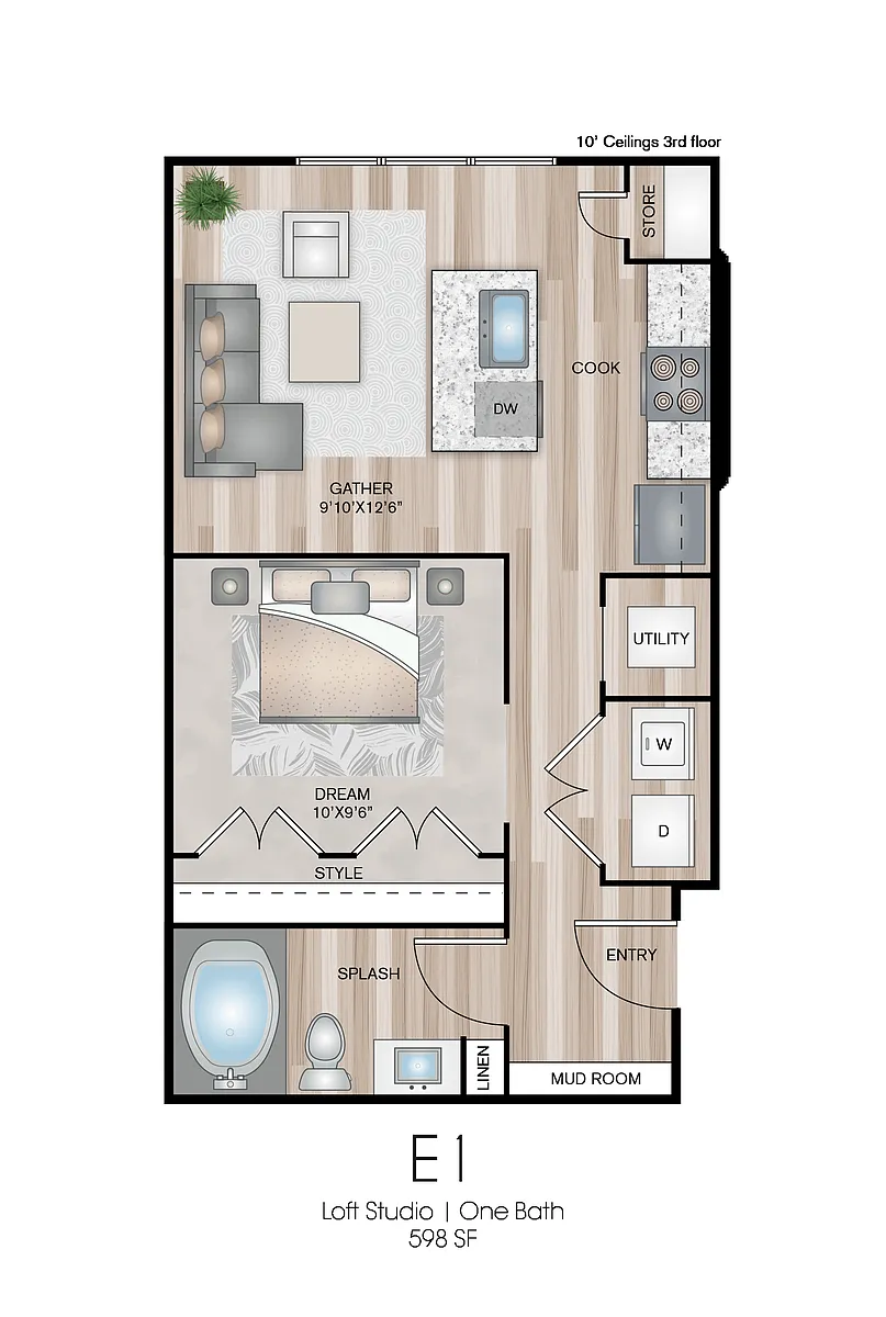 Floor plan E1