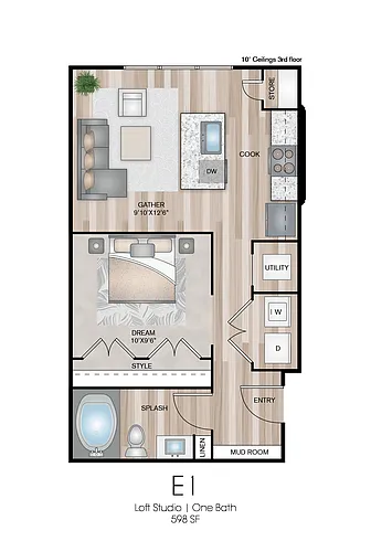 Floor plan E1