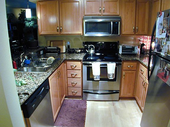Kitchen with stainless appliances