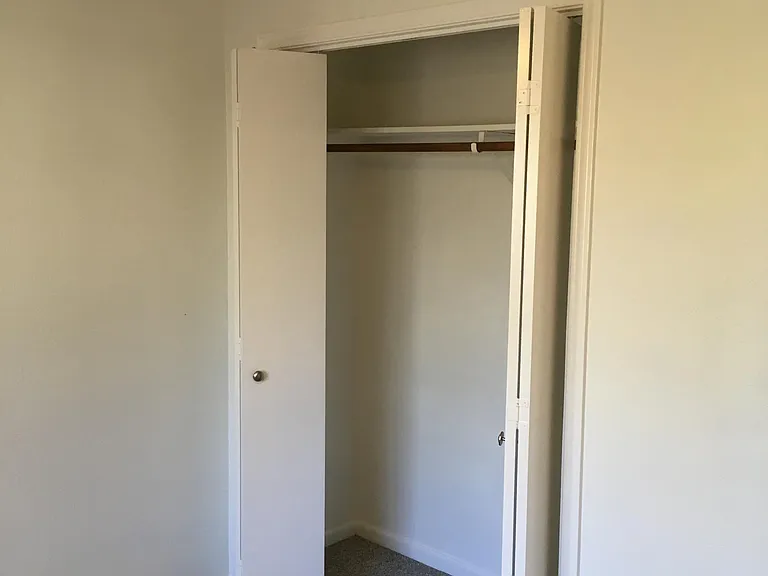 Bedroom 3 - easily fits a queen bed, but is the smallest of the bedrooms and has a wall closet.