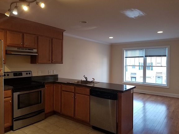 Kitchen and living/dining area.