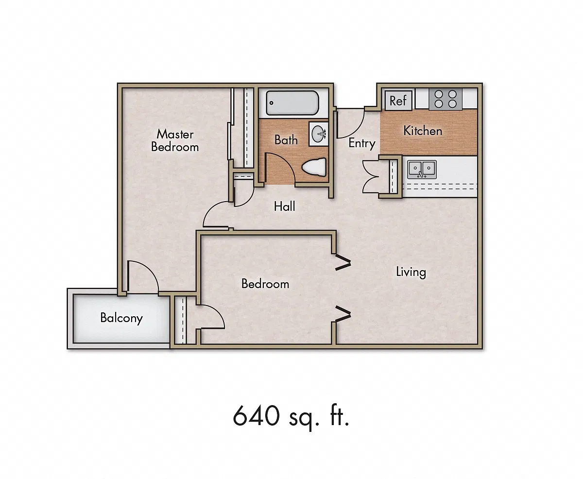 Floor plan 2 Bedroom