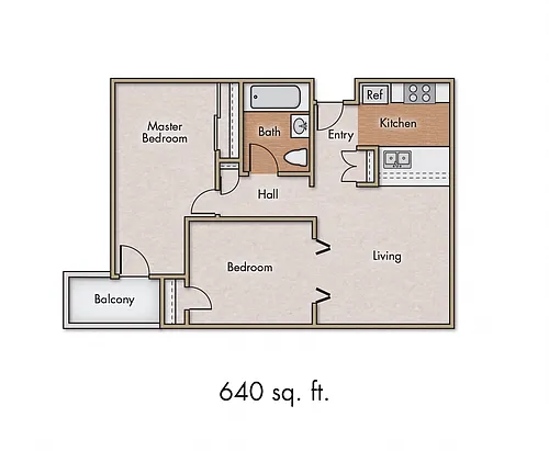 Floor plan 2 Bedroom