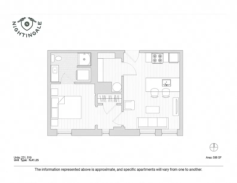 Floor plan Nightingale - Ethel Gordon Fenwick