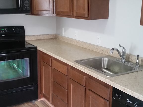 Looking into the kitchen from the living area