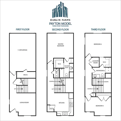 Floor plan 3-Story Payton