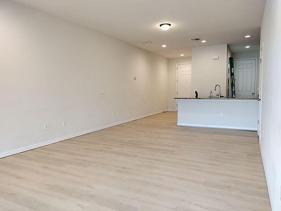 Living room with luxury vinyl flooring