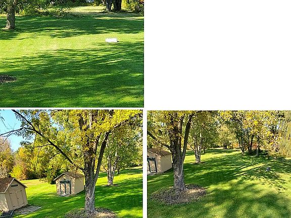 Backyard with 2 sheds