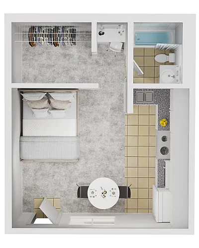 Floor plan Studio