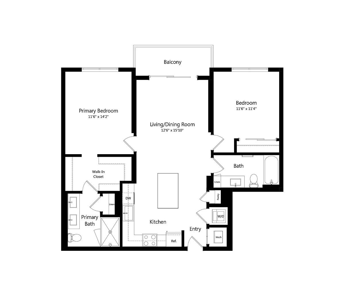 Floor plan B1W