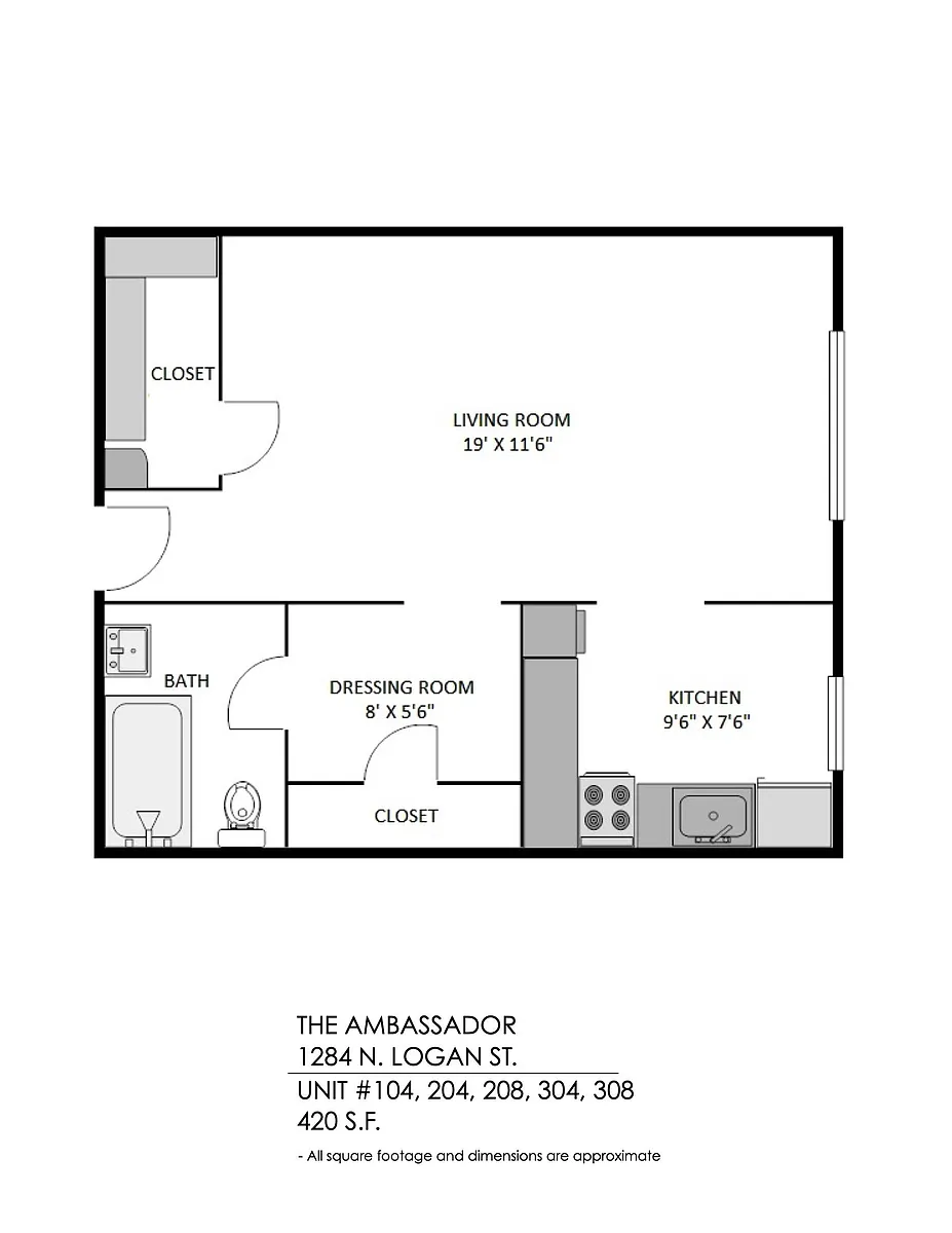 Floor plan Studio