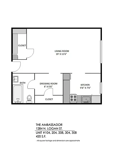 Floor plan Studio