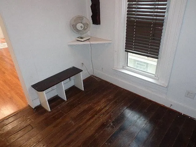 Coat room at entry