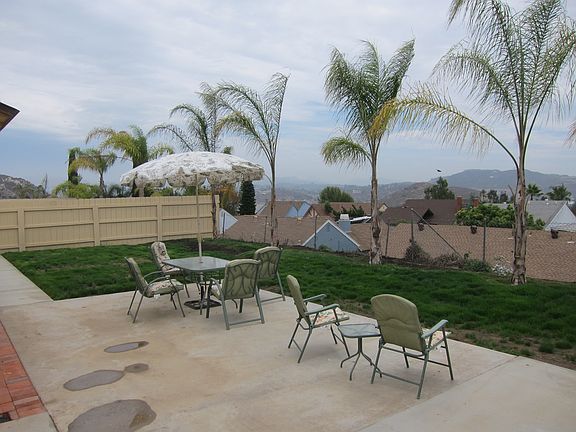 Patio in rear yard