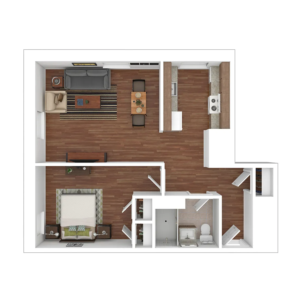 Floor plan One Bedroom