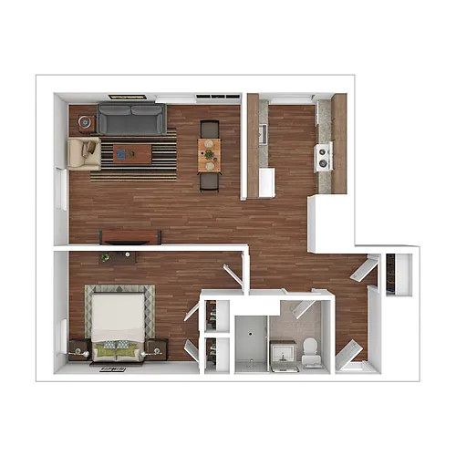 Floor plan One Bedroom