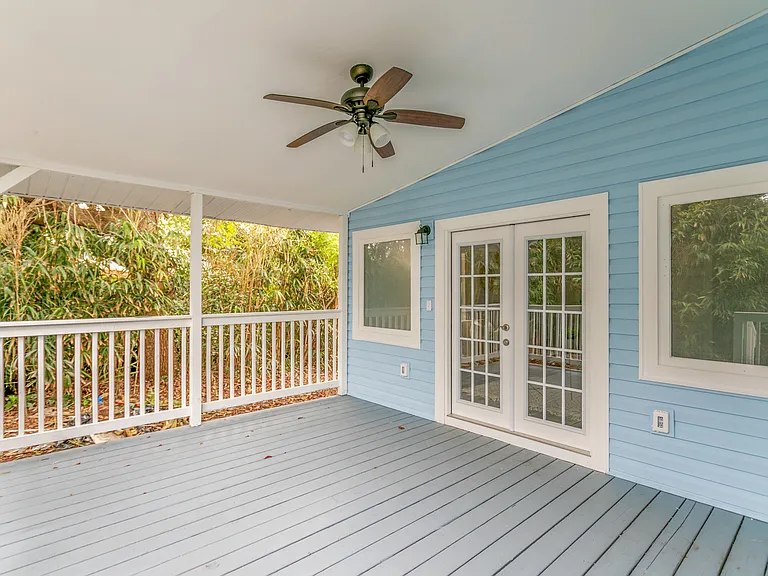 Large back patio
