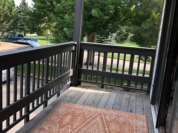 Deck looks over Howard Heuston Park & quiet cul-de-sac.