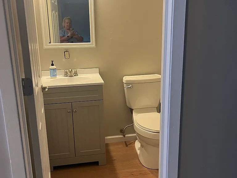 Basement half bath