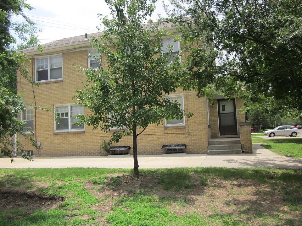 Two story brick duplex, east side