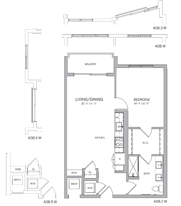 Floor plan A08W