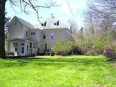 back of house with garden