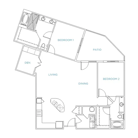 Floor plan D1b