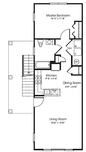 Floor plan 1BR PH