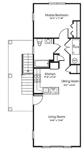 Floor plan 1BR PH