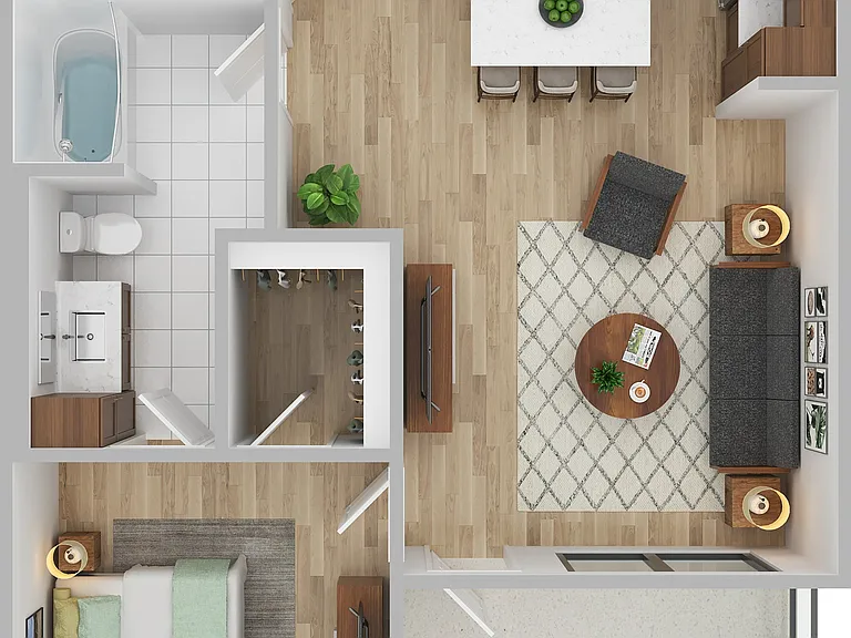 1 Bedroom | 1 Bath | 844 SF 1 Bedroom | 1 Bath | 844 SF