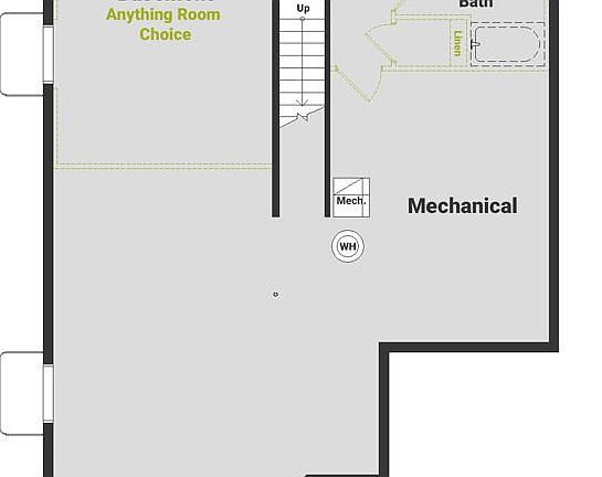 floorplan layout for the basement
