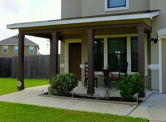 Front porch area ready to sit out here to drink a cup of coffee.