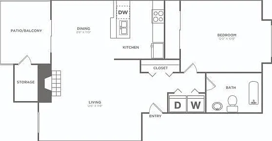 One Bedroom Renovated | 1 bed 1 bath | 660 sq ft One Bedroom Renovated | 1 bed 1 bath | 660 sq ft