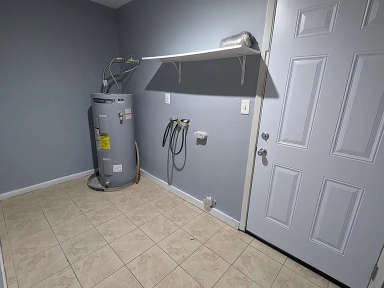 Mudroom with backyard access