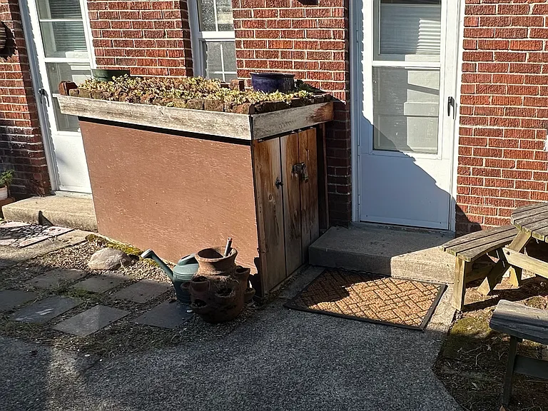 Space for your BBQ next to bike locker