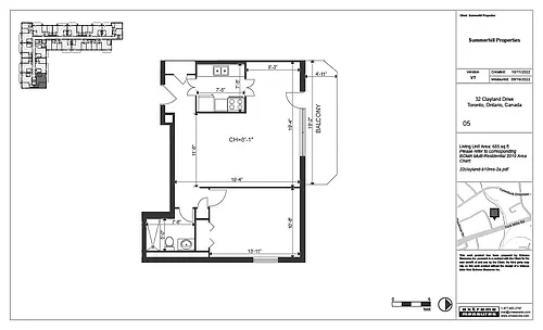 Floor plan 1 Bedroom - 05
