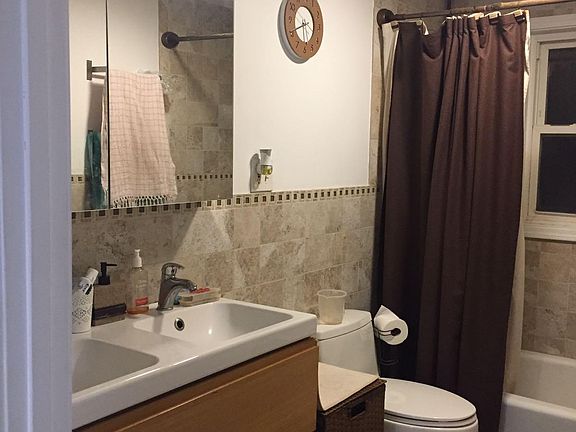 Large bathroom with double vanity