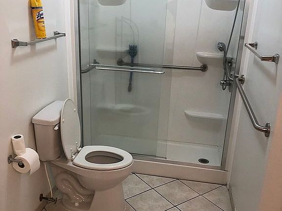 Master bath. Walk in shower