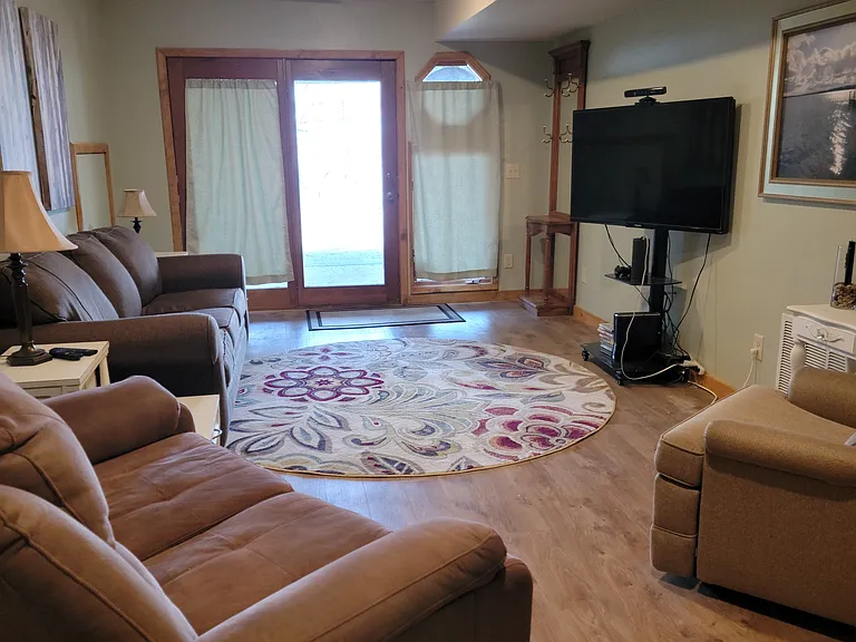 Living area facing outside