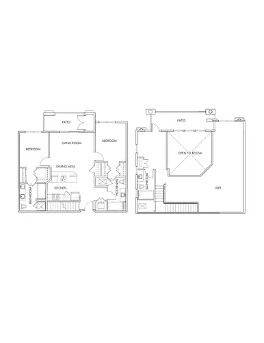 Floor plan West Village Loft Downtown