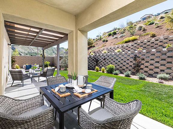 Verano At Aliento Discovery Collection Jade Model Home Backyard Patio
