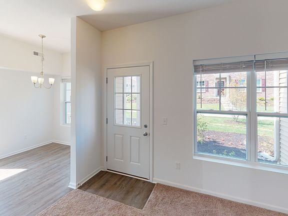 Entryway and dining area.