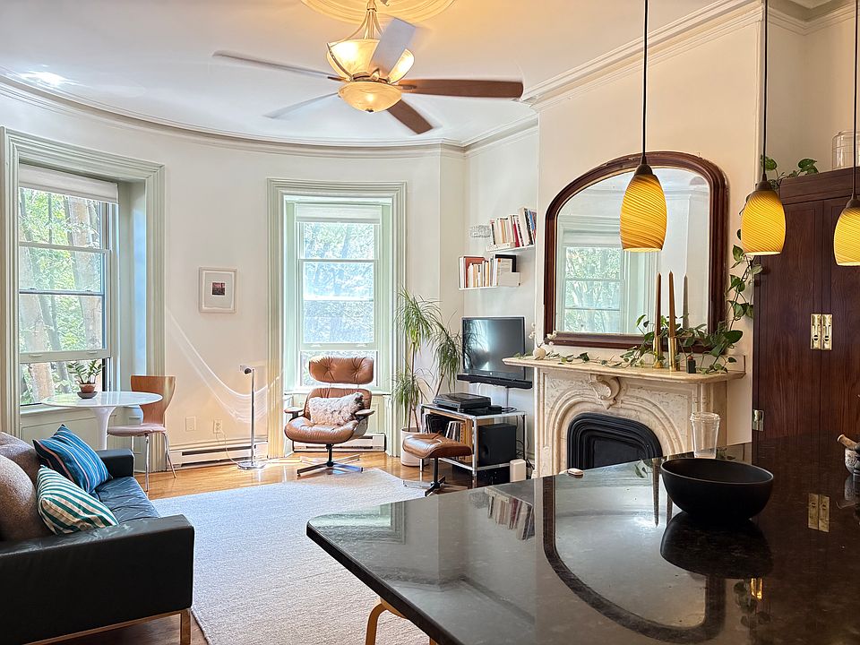 living room from the kitchen